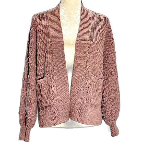Madewell Bobble Cardigan with Balloon Sleeves Sz XS/S - Picture 1 of 8